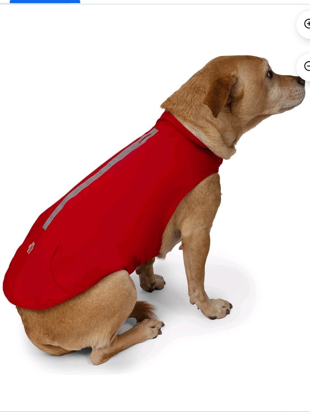 Free Country Red Dog Raincoat with Reflective Stripe